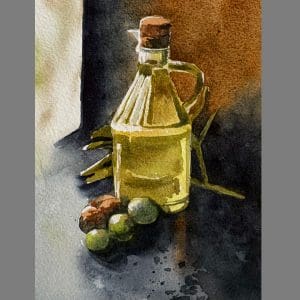 Olive Oil Still Life